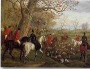 unknow artist Classical hunting fox, Equestrian and Beautiful Horses, 075. painting